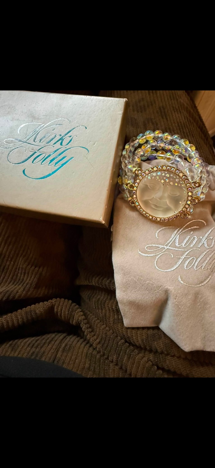 Kirk’s Folly sea view moon face bracelet