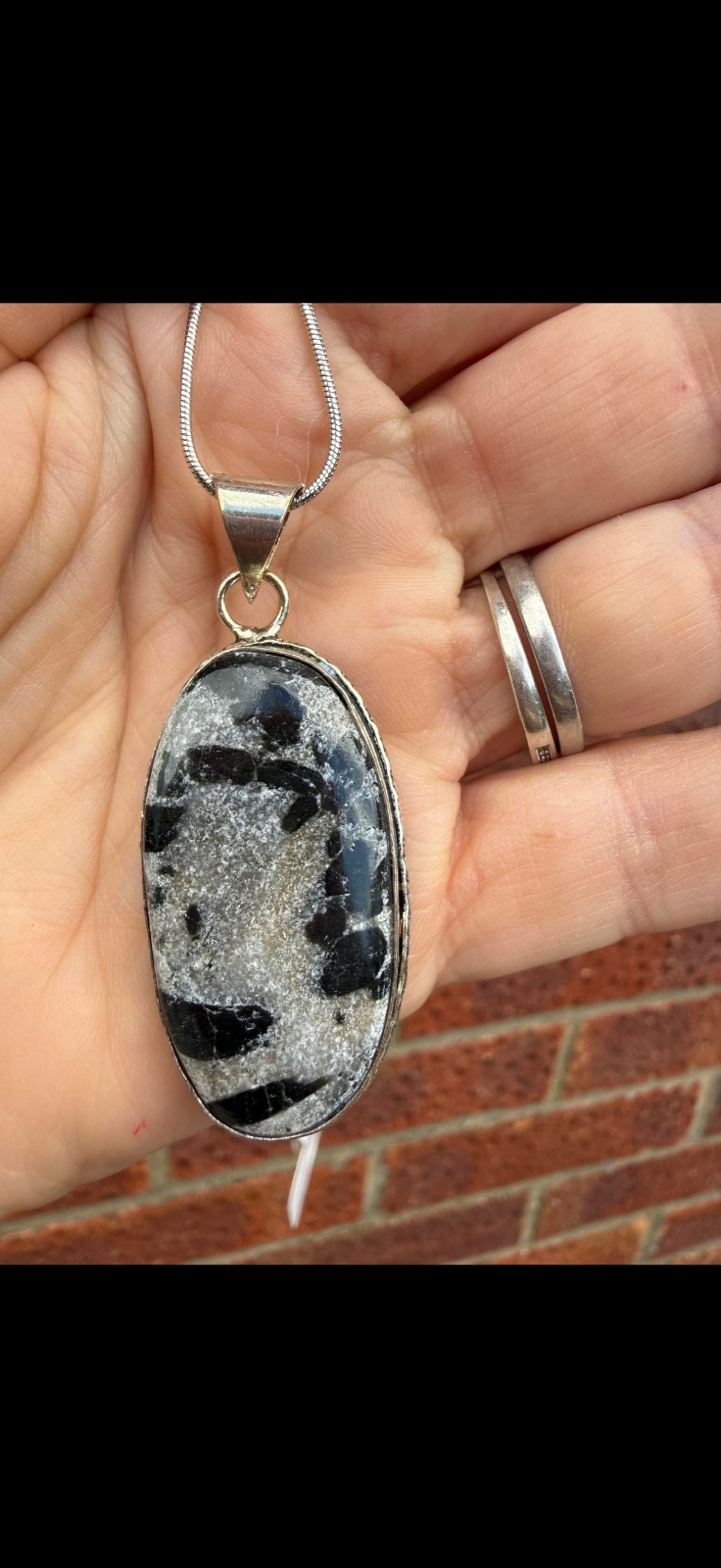 Cheetah agate pendant