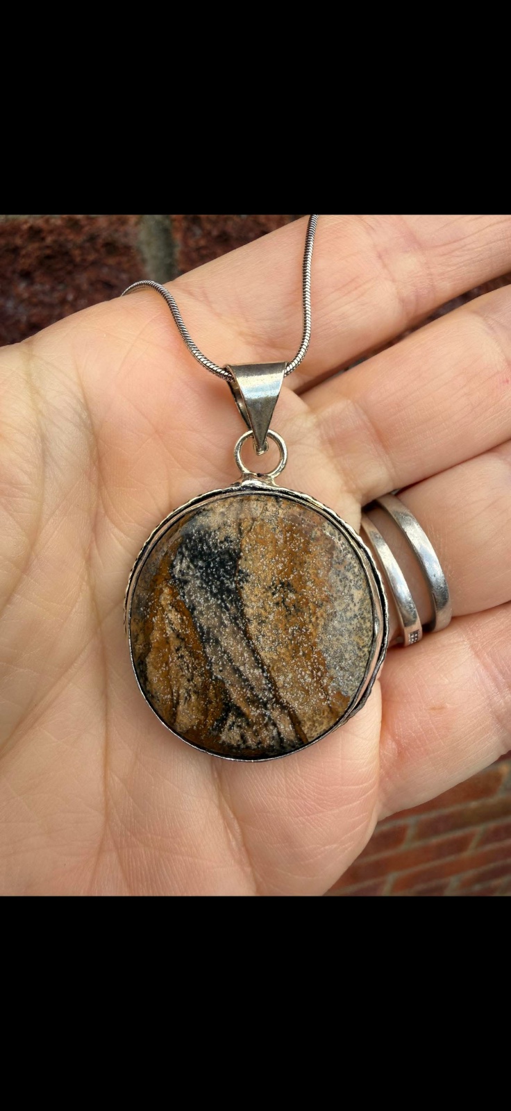 Picture Jasper pendant