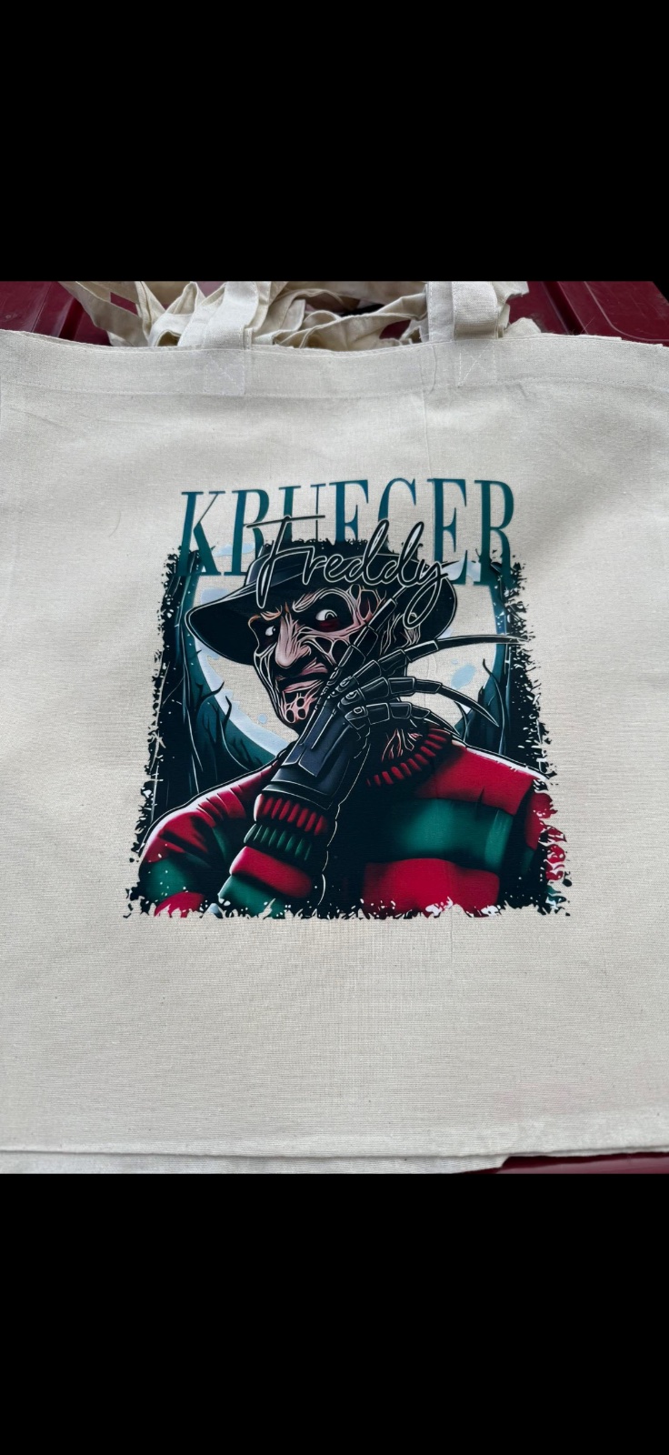 Freddy Kruger tote bag