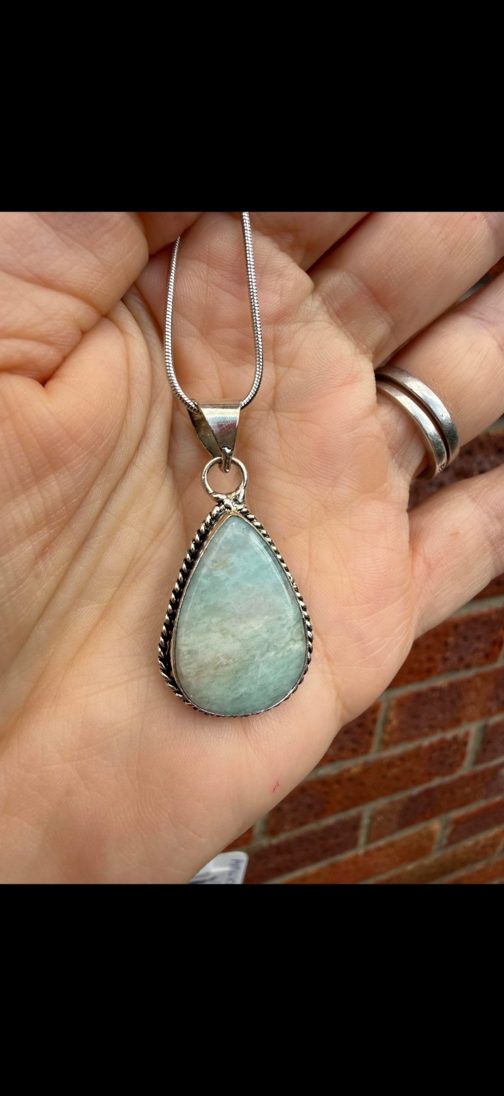 Amazonite pendant
