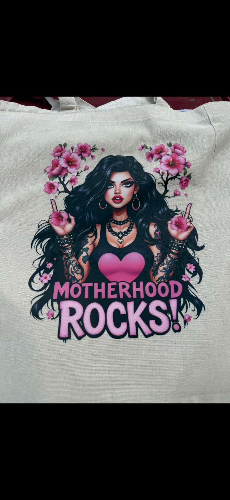 Motherhood rocks tote bag