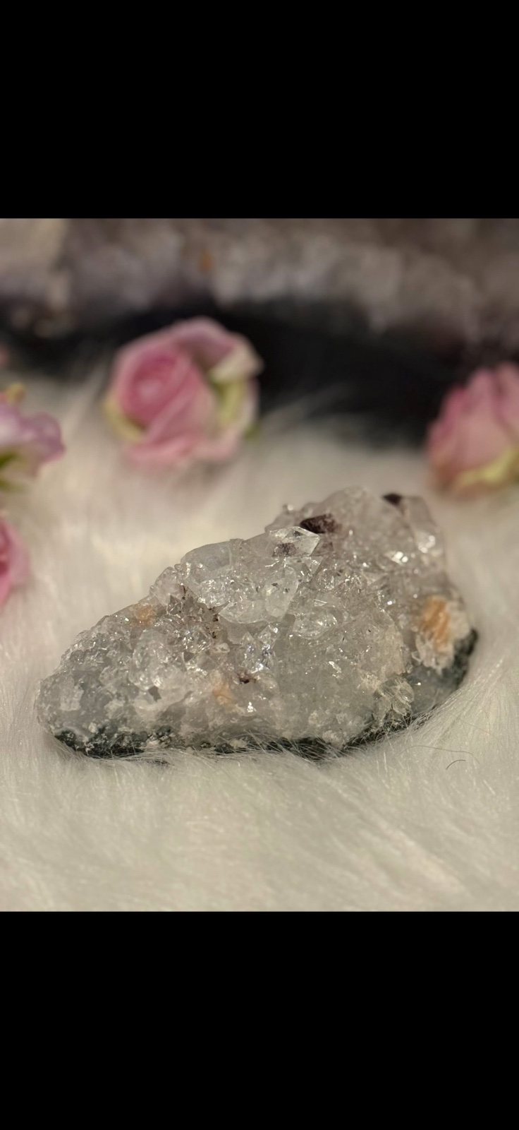 Indonesian apophyllite with stilbite