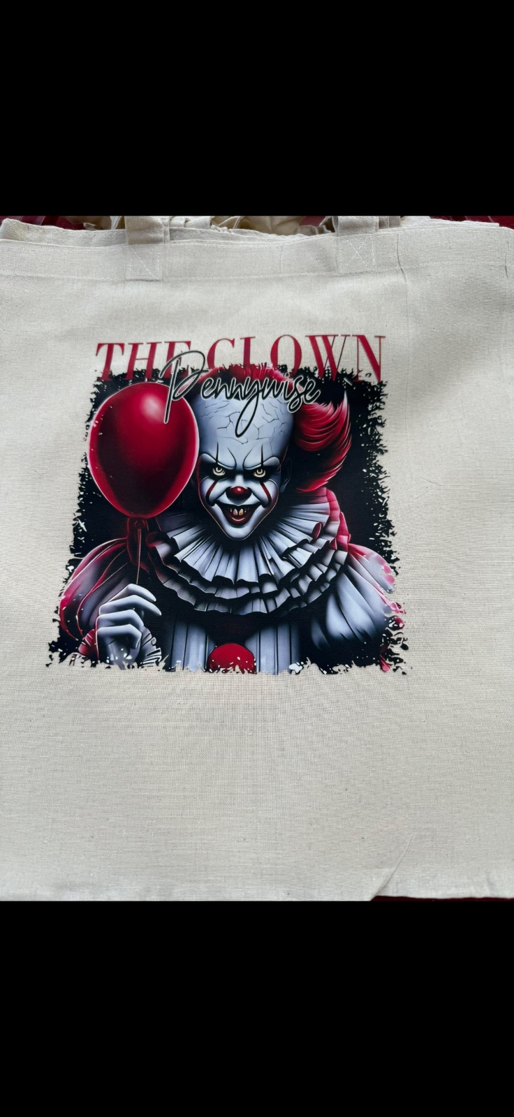 The clown tote bag