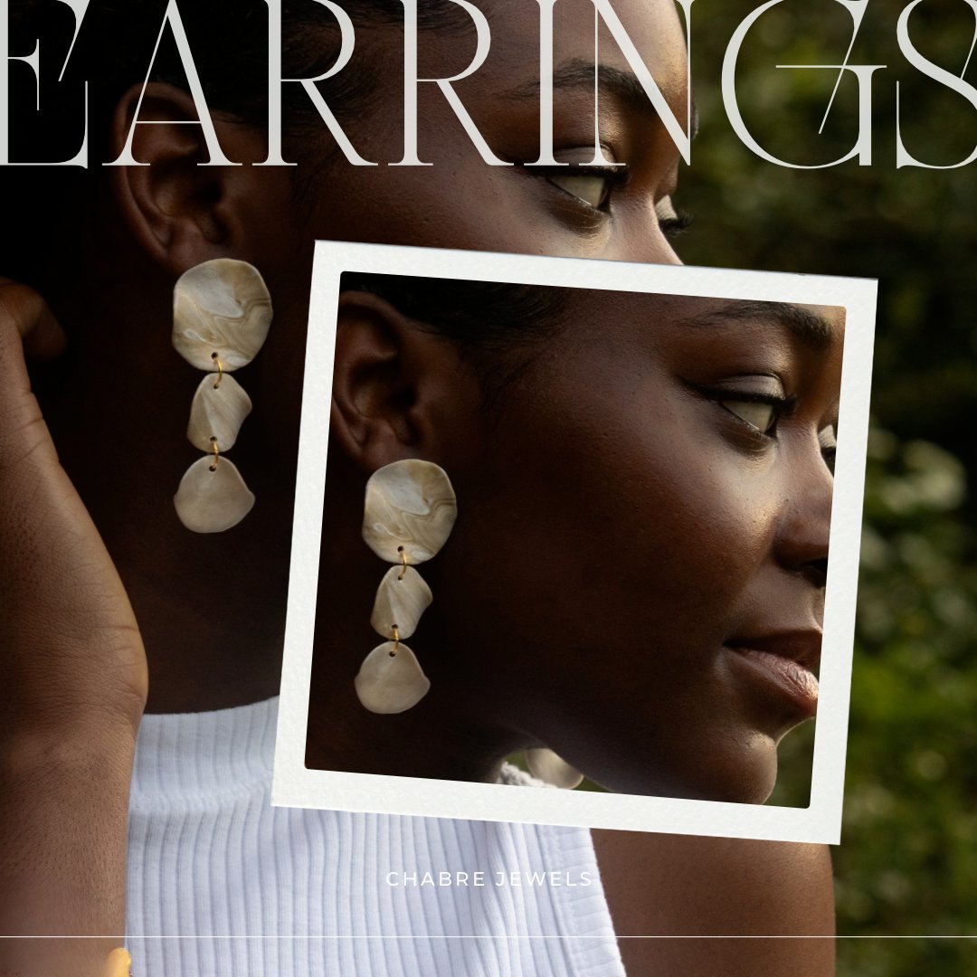 Mother-of-Pearl Marble Dangle